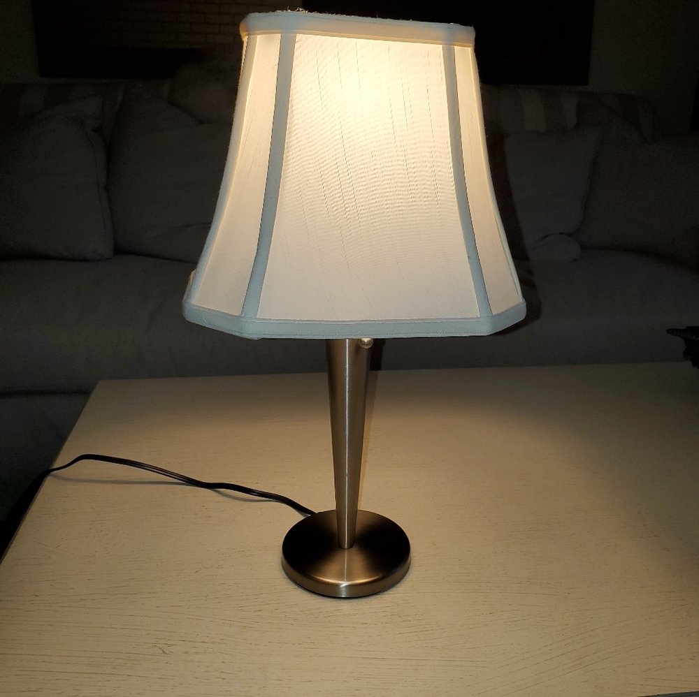 Brushed Stainless Desk/Nightstand/Accent lamp